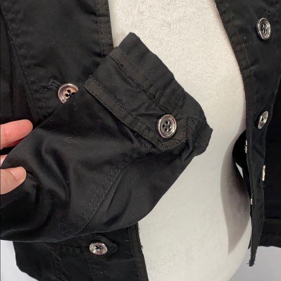 WHBM Black Military Jacket size 4 - Picture 4 of 8